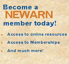 Become a NEWARN member today! Updates on news and events. Access to online resources. And much more!